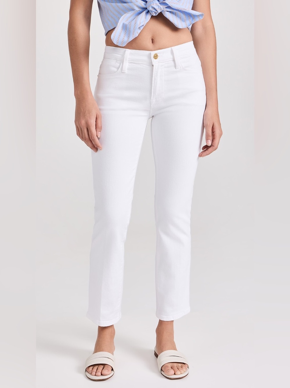 FRAME Le High Straight white size 24